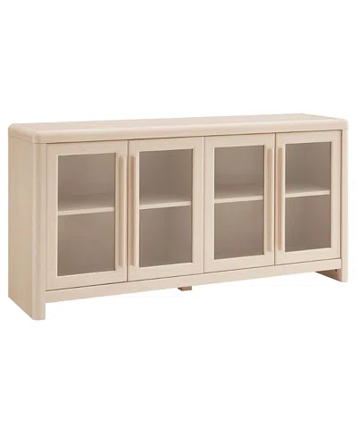 Modway Evren 4-door Sideboard Storage Display Cabinet In Neutral