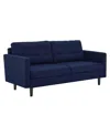 Modway Exalt Tufted Fabric Sofa In Blue