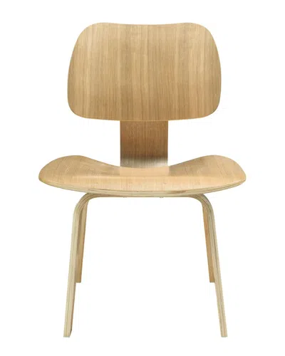 Modway Fathom Dining Wood Side Chair In Brown