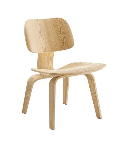 Modway Fathom Wood Dining Chair In Brown