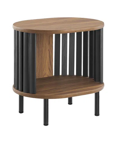 Modway Fortitude Side Table In Brown