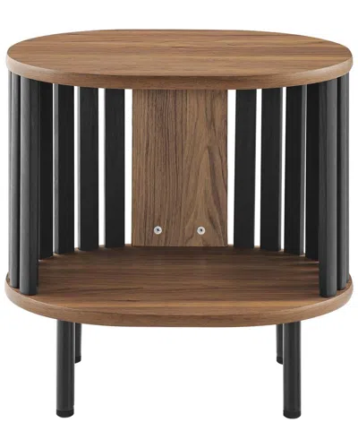 Modway Fortitude Side Table In Brown