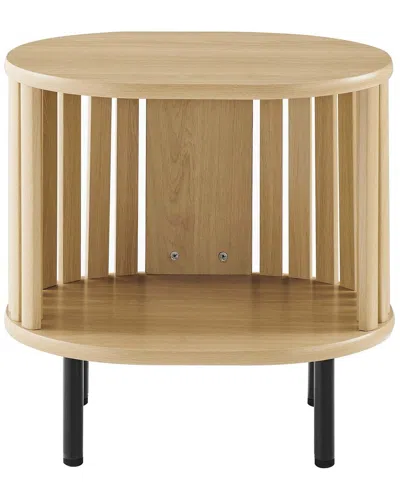Modway Fortitude Side Table In Brown