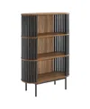 Modway Fortitude Three Tier Display Cabinet In Brown