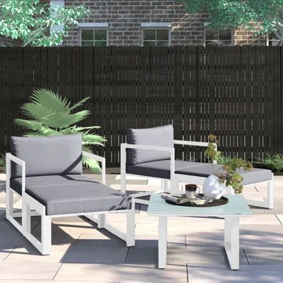 Modway Fortuna Fortuna 5 Piece Outdoor Patio Sectional Sofa Set In White,gray