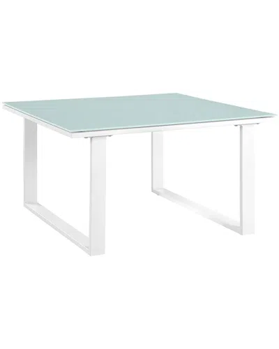 Modway Fortuna Outdoor Patio Aluminum Side Table In Blue