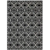 Modway Frame Transitional Moroccan Trellis Area Rug In Black;white