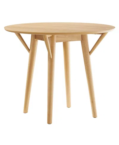 Modway Gallant 36" Dining Table In Brown