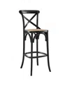 Modway Gear Bar Stool In Black