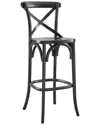 Modway Gear Bar Stool In Black