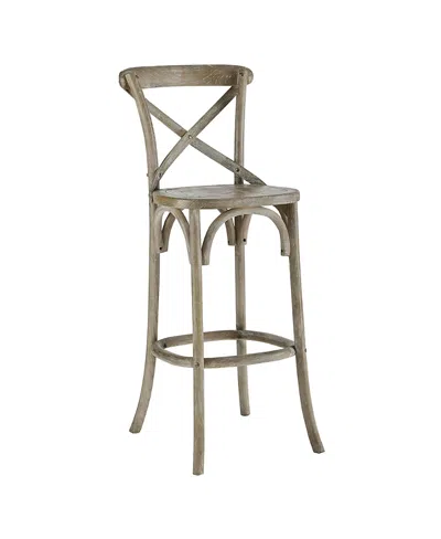 Modway Gear Bar Stool In Gray