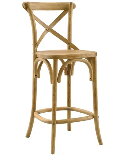 Modway Gear Counter Stool In Brown
