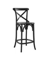 Modway Gear Counter Stool In Black