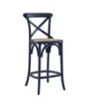 Modway Gear Counter Stool In Blue