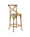 Modway Gear Counter Stool In Brown
