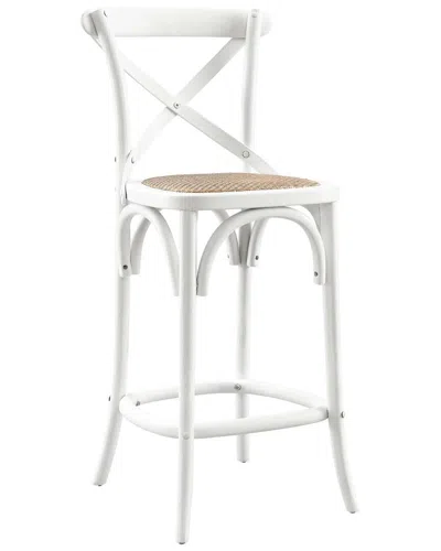 Modway Gear Counter Stool In White