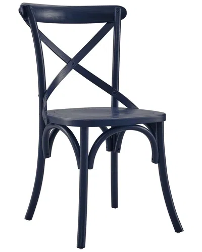 Modway Gear Dining Side Chair In Blue