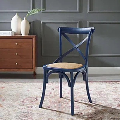 Modway Gear Dining Side Chair In Midnight Blue