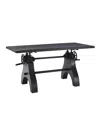 Modway Genuine 60 Crank Adjustable Height Dining Table And Computer Desk In Black