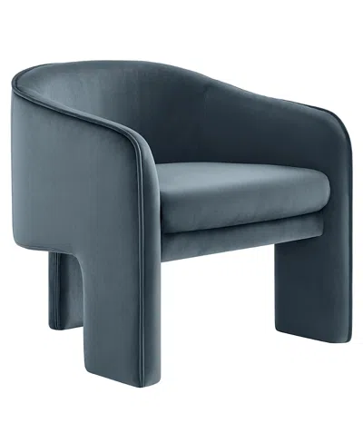 Modway Greer Barrel Accent Chair In Blue