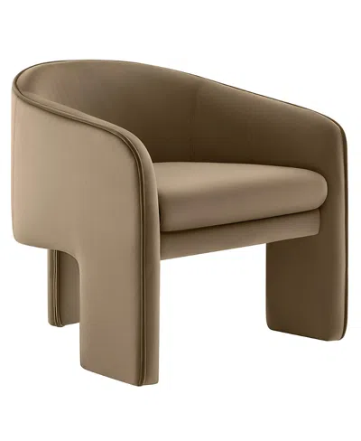 Modway Greer Barrel Accent Chair In Brown