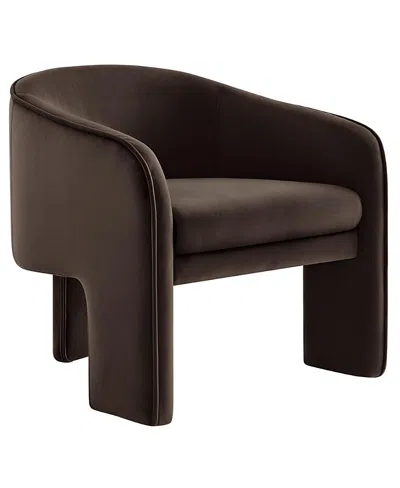 Modway Greer Barrel Accent Chair In Brown