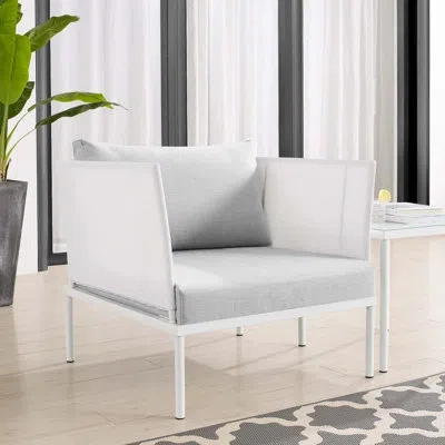 Modway Harmony Sunbrella Outdoor Patio Aluminum Armchair By  In Gray