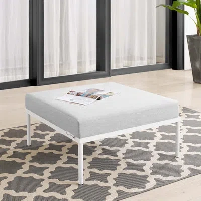 Modway Harmony Sunbrella Outdoor Patio Aluminum Ottoman By  In Gray