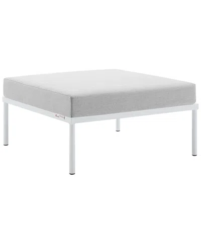 Modway Harmony Sunbrella® Outdoor Patio Aluminum Ottoman In Grey