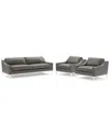 Modway Harness 3pc Leather Sofa & Armchair Set