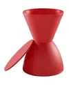Modway Haste Backless Stool In Red