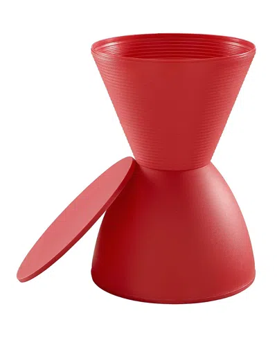 Modway Haste Backless Stool In Red