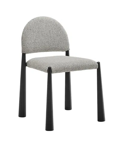 Modway Hayley Upholstered Fabric Dining Side Chair In Gray