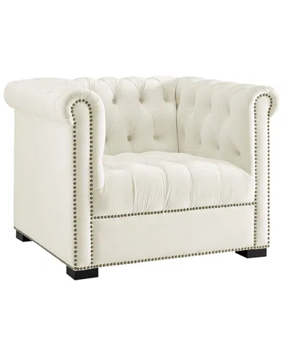 Modway Heritage Performance Velvet Armchair In Neutral
