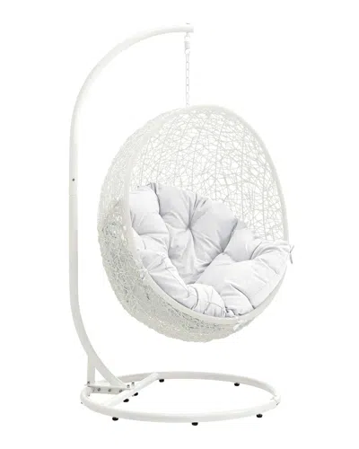 MODWAY MODWAY HIDE OUTDOOR PATIO WICKER RATTAN SWING CHAI