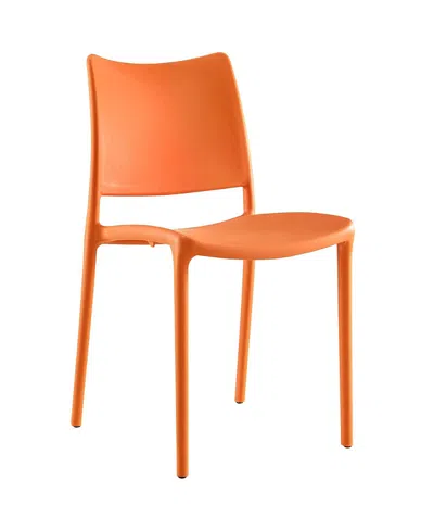 Modway Hipster Dining Side Chair In Orange