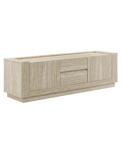 Modway Hollis 59 Travertine Tv Stand In Neutral