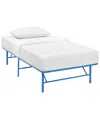 Modway Horizon Stainless Steel Bed Frame In Blue