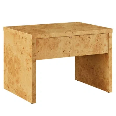 Modway Hudson 1-drawer Burl Wood Nightstand