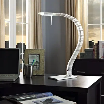 Modway Inspect Table Lamp By  In White,cream