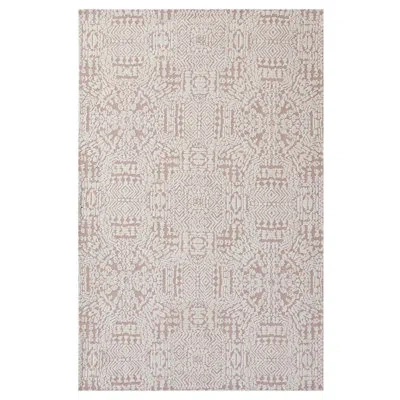 Modway Javiera Contemporary Moroccan Area Rug In Ivory;cameo Rose