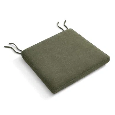 Modway Jax Fabric Dining Chair Seat Cushion In Sage In Sage Seat,oak Frame
