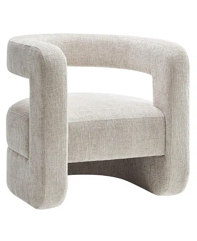 Modway Jaylin Upholstered Chenille Accent Chair In White
