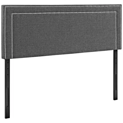 Modway Jessamine Gray Fabric Full Headboard