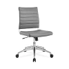 Modway Jive Armless Mid Back Office Chair In Gray