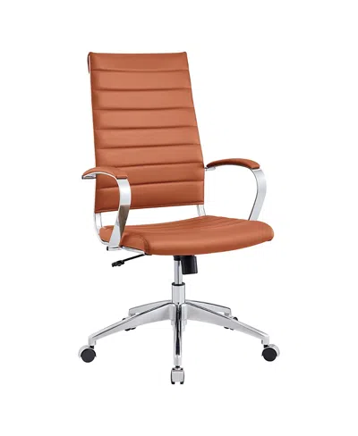 Modway Jive Highback Office Chair In Brown
