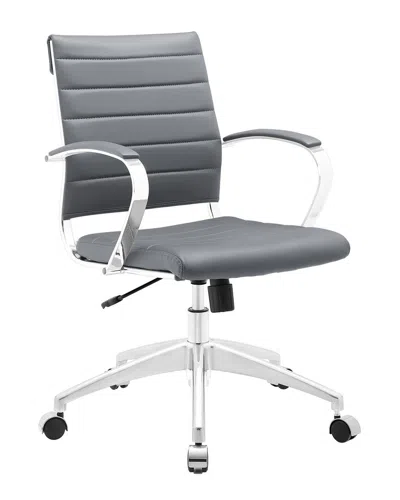 Modway Jive Mid Back Office Chair In Gray