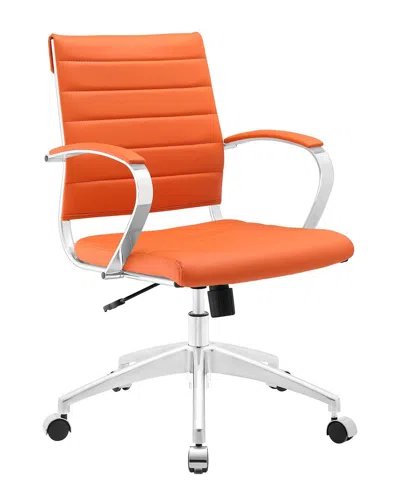 Modway Jive Mid Back Office Chair In Orange