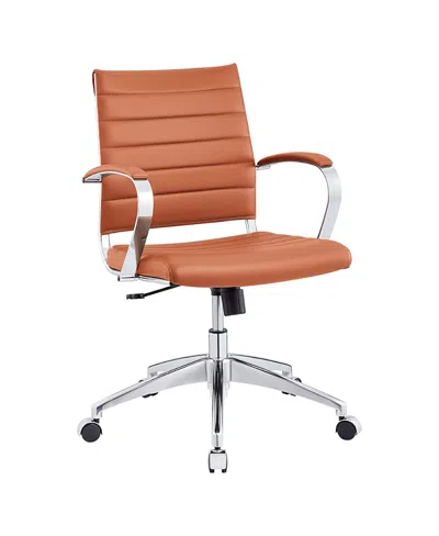 Modway Jive Mid Back Office Chair In Brown