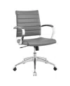 Modway Jive Mid Back Office Chair In Gray